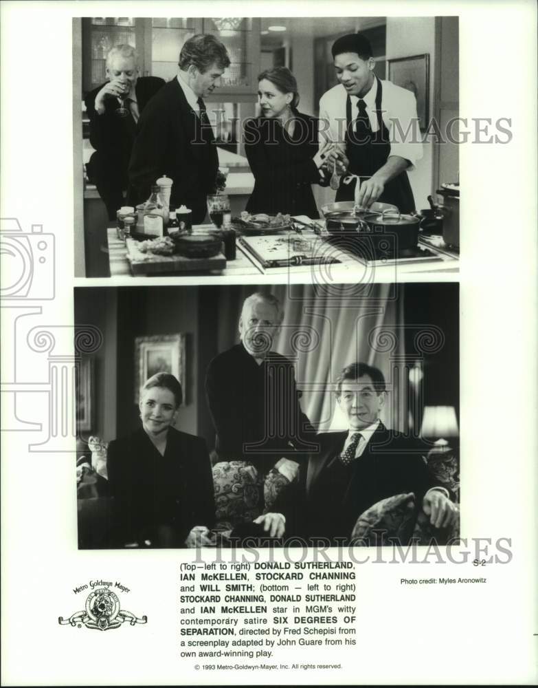 1993 Press Photo Scenes from MGM&#39;s contemporary satire Six Degrees of Separation- Historic Images