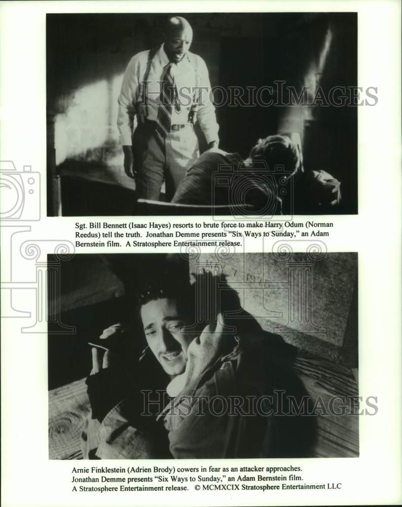 1999 Press Photo Scenes from &quot;Six Ways to Sunday,&quot; an Adam Bernstein film.- Historic Images