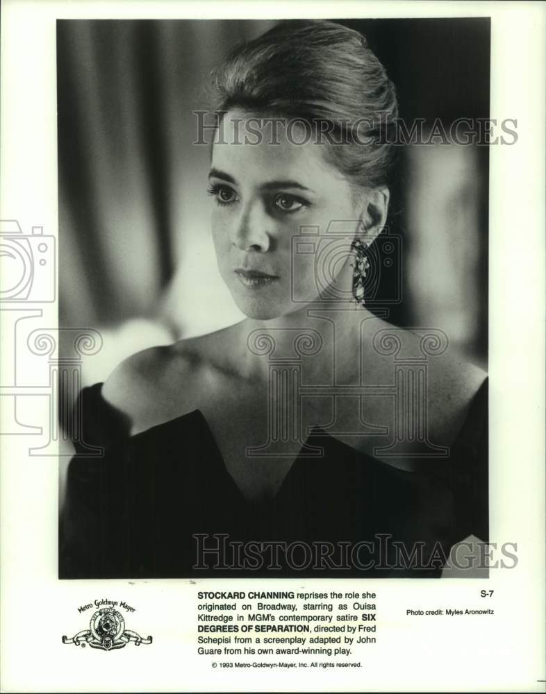 1993 Press Photo Stockard Channing stars as Ouisa in &quot;Six Degrees of Separation&quot;- Historic Images