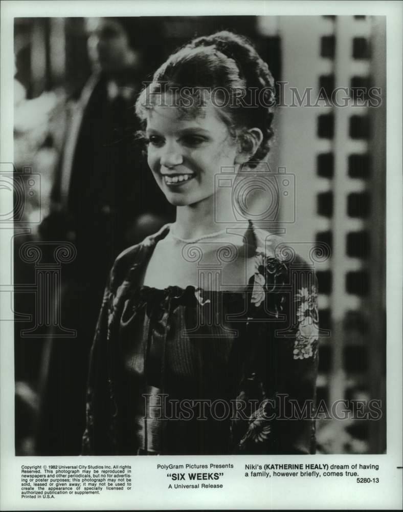 1982 Press Photo Katherine Healy stars in &quot;Six Weeks&quot; - PolyGram Pictures- Historic Images