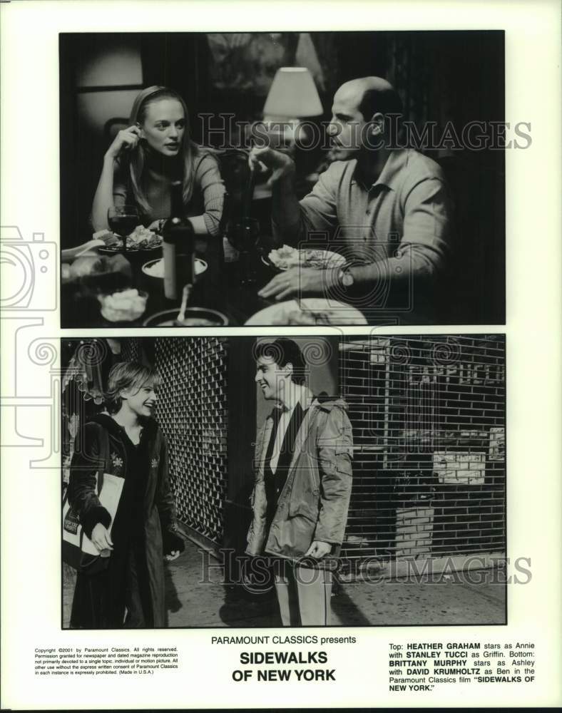 2001 Press Photo Scenes from Paramount&#39;s &quot;Sidewalks of New York&quot; - hcp13258- Historic Images