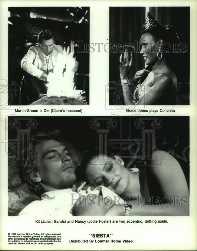 1987 Press Photo Scenes from Lorimar Motion Pictures: &quot;Siesta&quot; - hcp13279- Historic Images