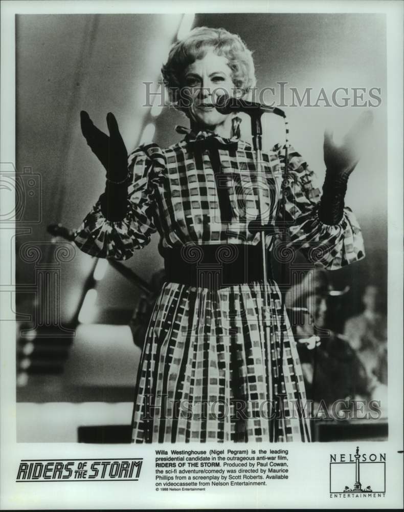 1988 Press Photo Willa Westinghouse (Nigel Pegram) in &quot;Riders of the Storm&quot;- Historic Images