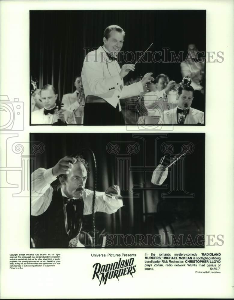 1994 Press Photo Michael McKean and Christopher Lloyd in &quot;Radioland Murders&quot;- Historic Images