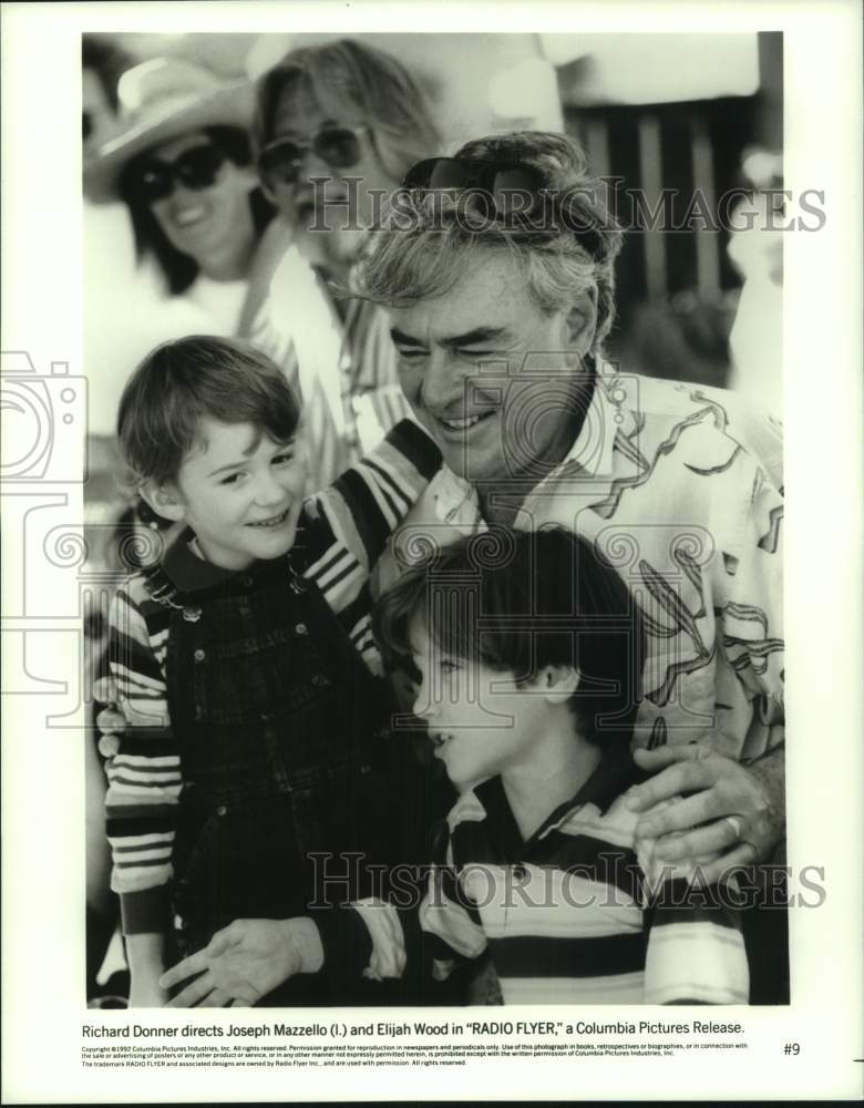 1992 Press Photo Robert Donner, Joseph Mazzello and Elijah Wood in &quot;Radio Flyer&quot;- Historic Images