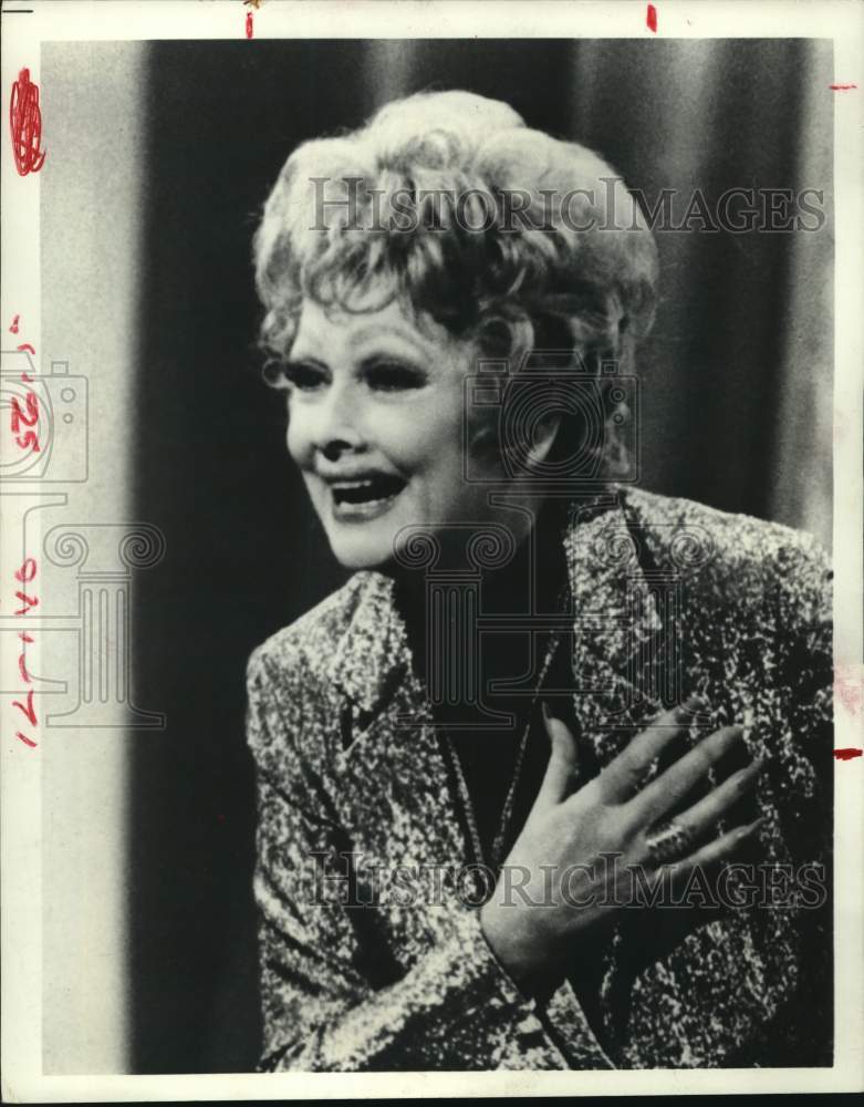 1980 Press Photo Actress Lucille Ball in &quot;Lucy Moves to NBC&quot; Special - hcp28289- Historic Images