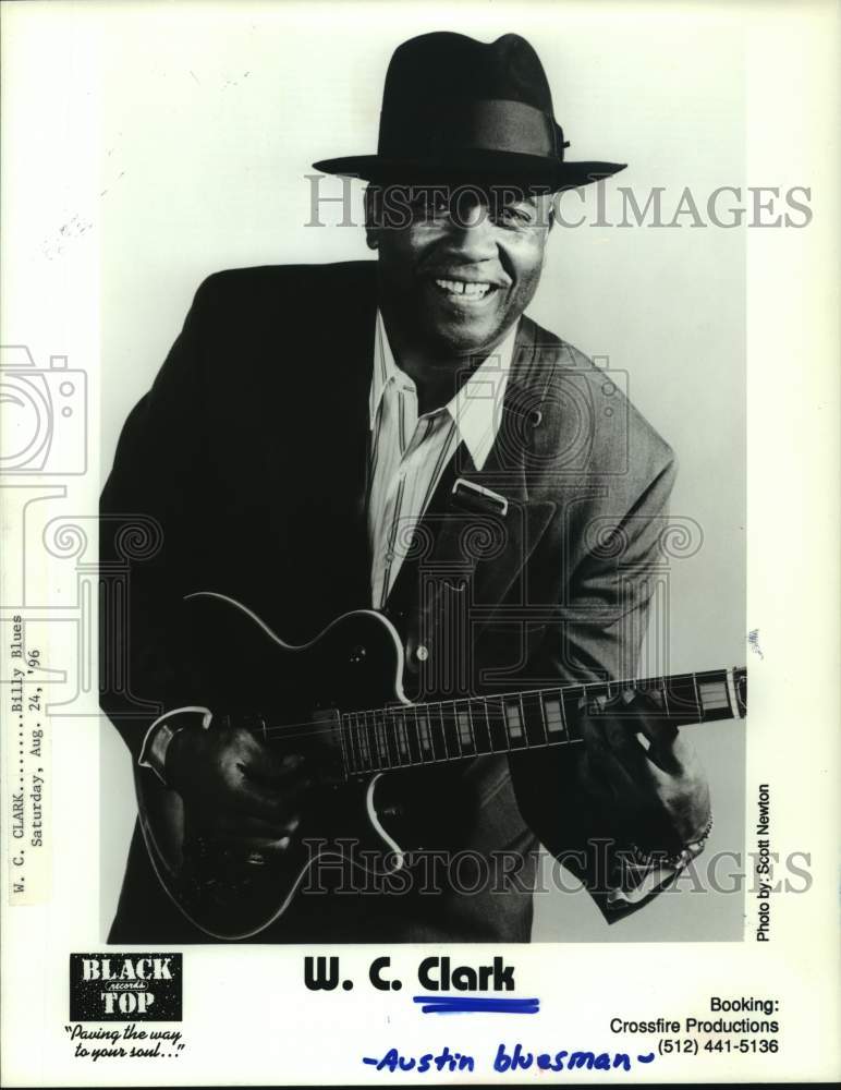 1996 Press Photo Austin Bluesman W.C. Clark - hcp29203