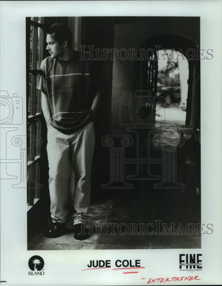 1995 Press Photo Entertainer Jude Cole. - hcp29988- Historic Images