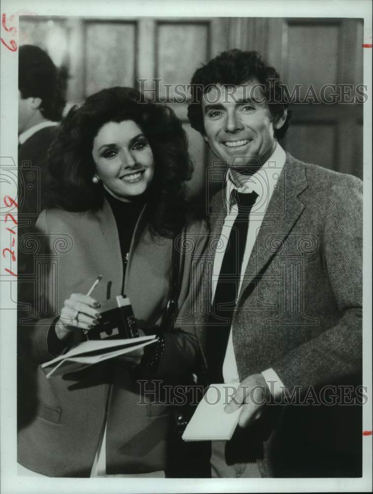 1984 Press Photo Morgan Brittany and actor David Birney - hcp31332