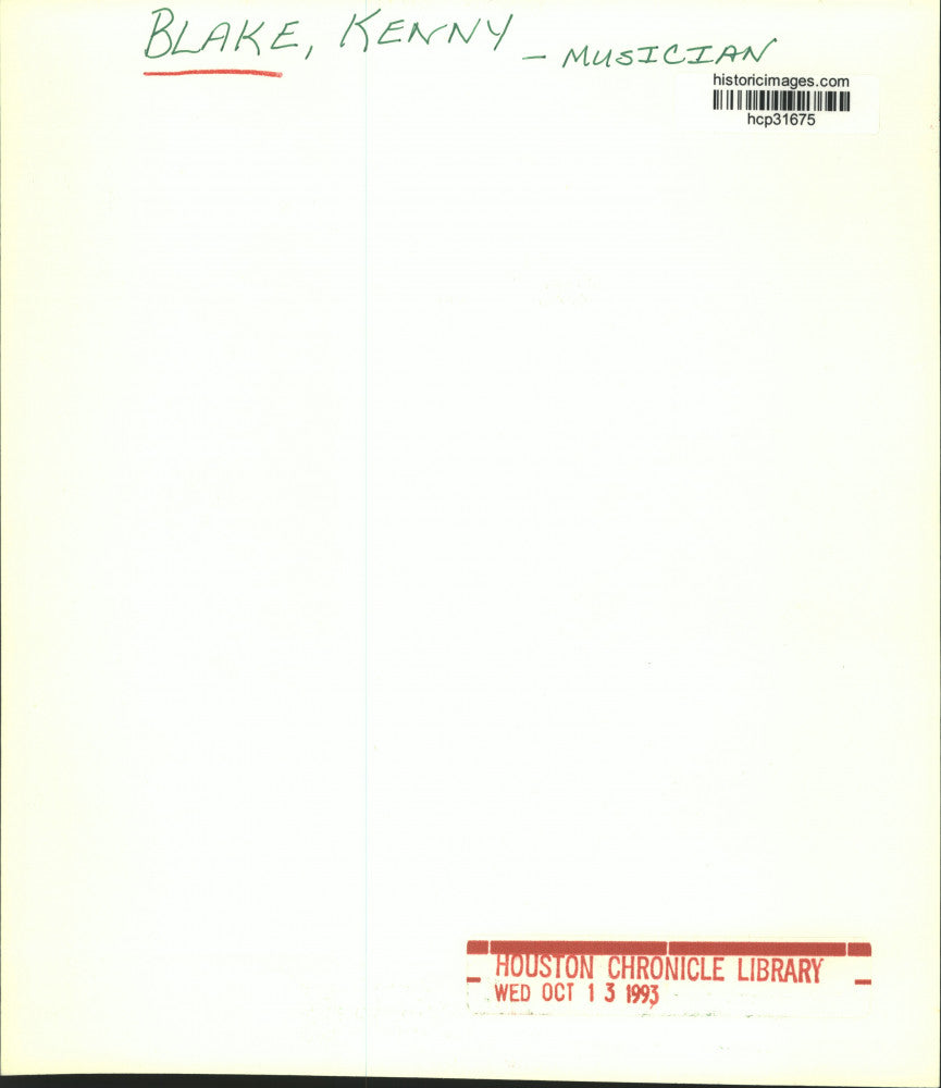 1993 Press Photo Musician Kenny Blake - hcp31675