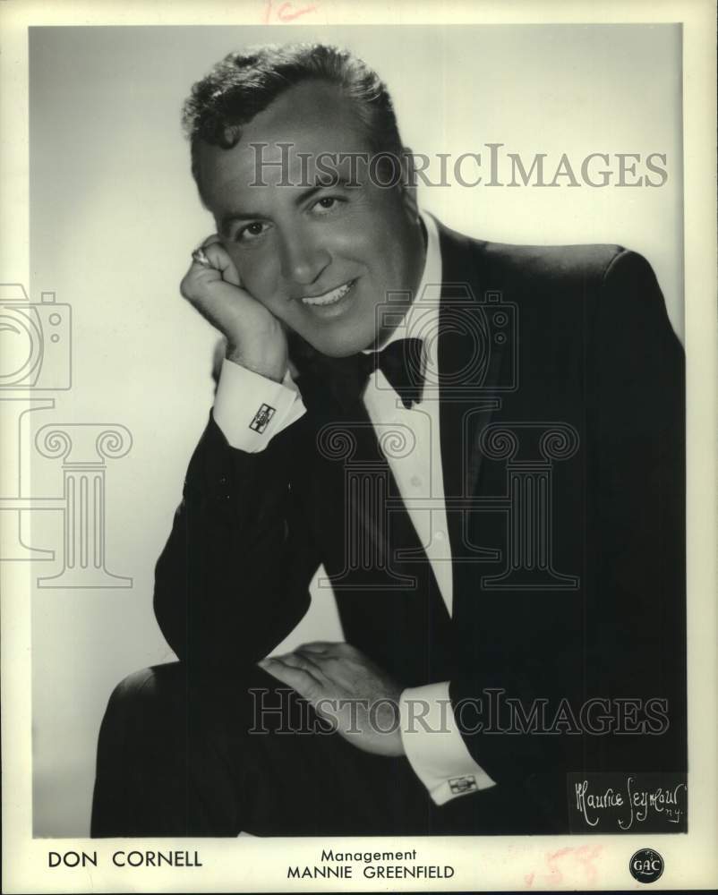 1963 Press Photo Singer Don Cornell - hcp31937