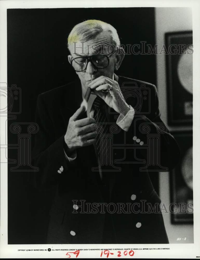 1984 Press Photo Comedian George Burns - hcp33290
