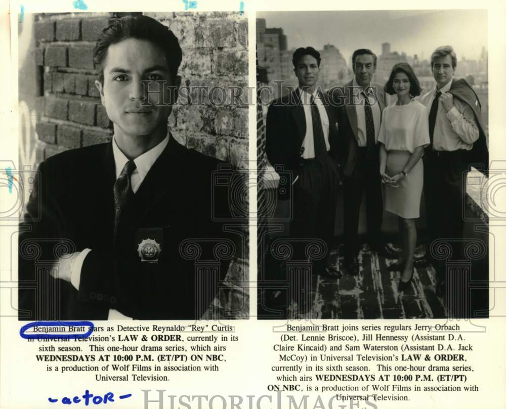 1996 Press Photo &quot;Law &amp; Order&quot; NBC Television Series Cast Members - hcp34147