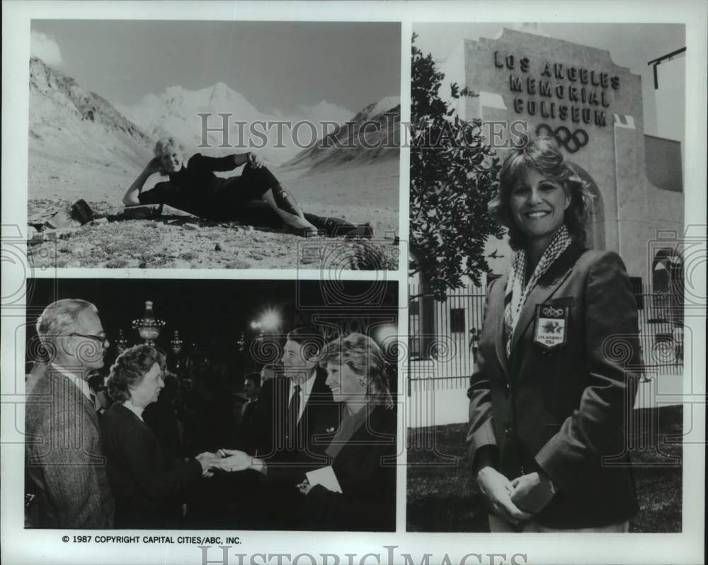 1987 Press Photo Olympic Gold Medalist, Swimmer Donna de Varona - hcp37380- Historic Images