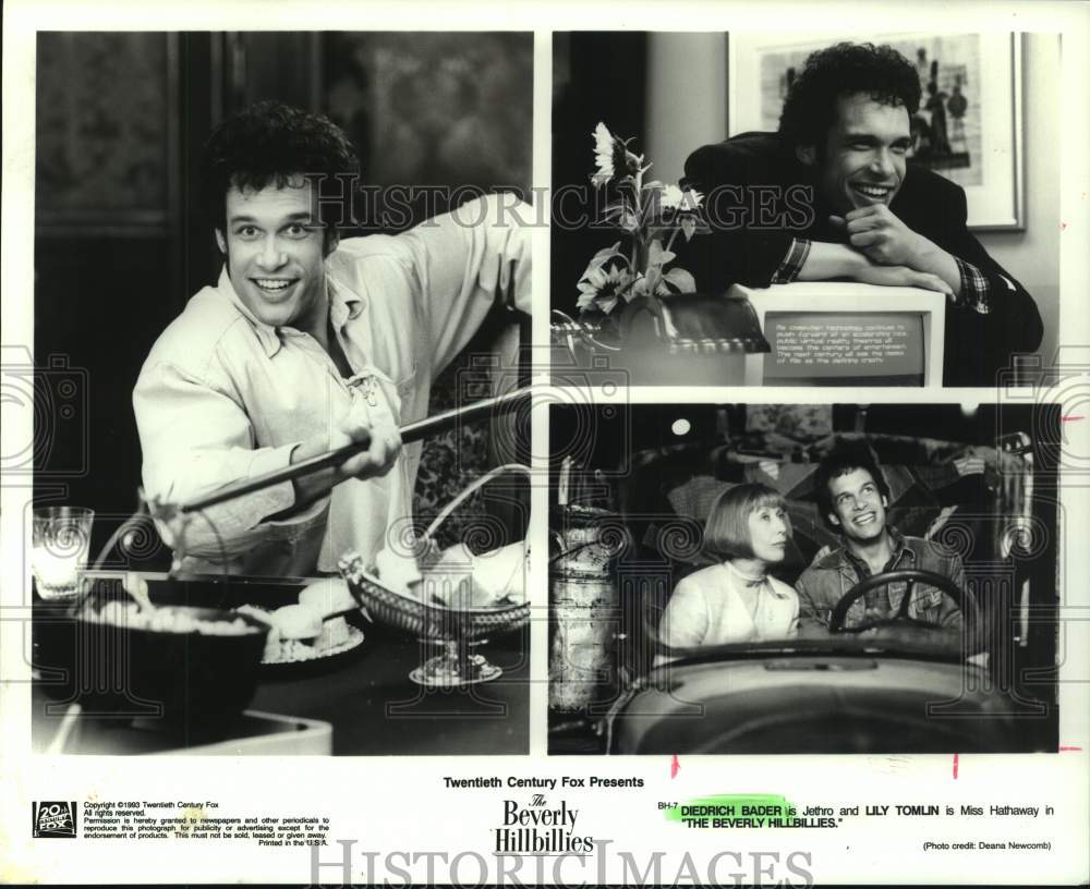 1993 Press Photo Diedrich Bader and Lily Tomlin in &quot;The Beverly Hillbillies&quot;- Historic Images