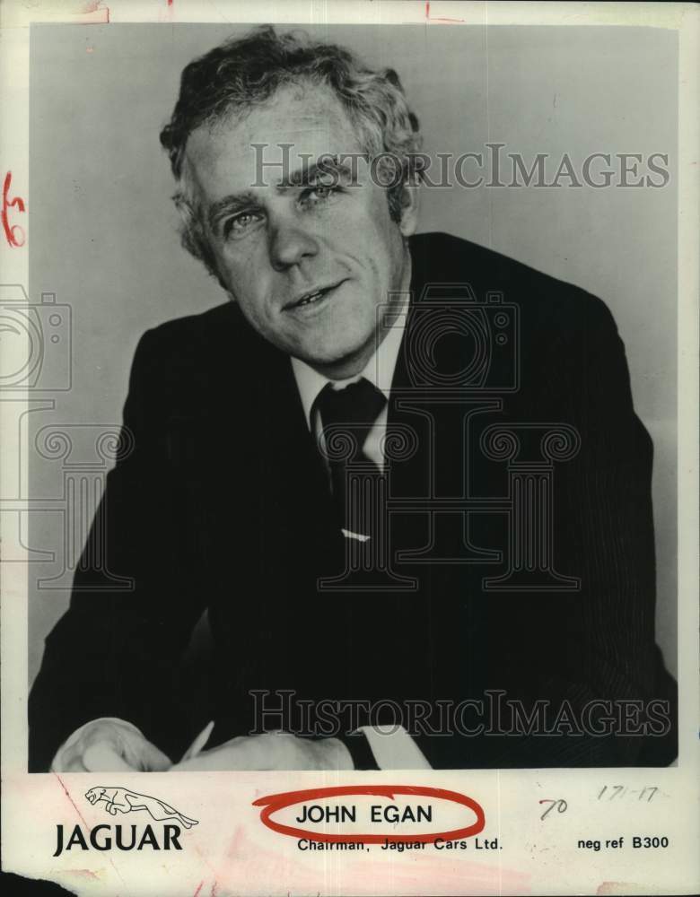 1982 Press Photo Jaguar Cars Ltd. Chairman John Egan - hcp38334- Historic Images