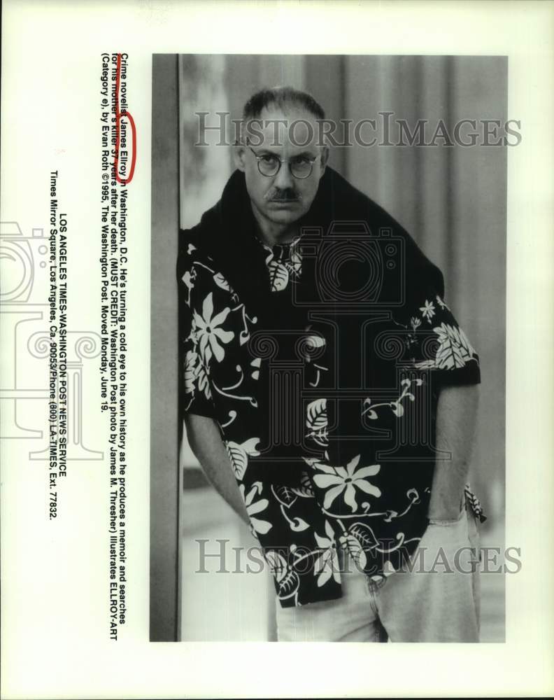 1995 Press Photo Author James Ellroy - hcp38580- Historic Images