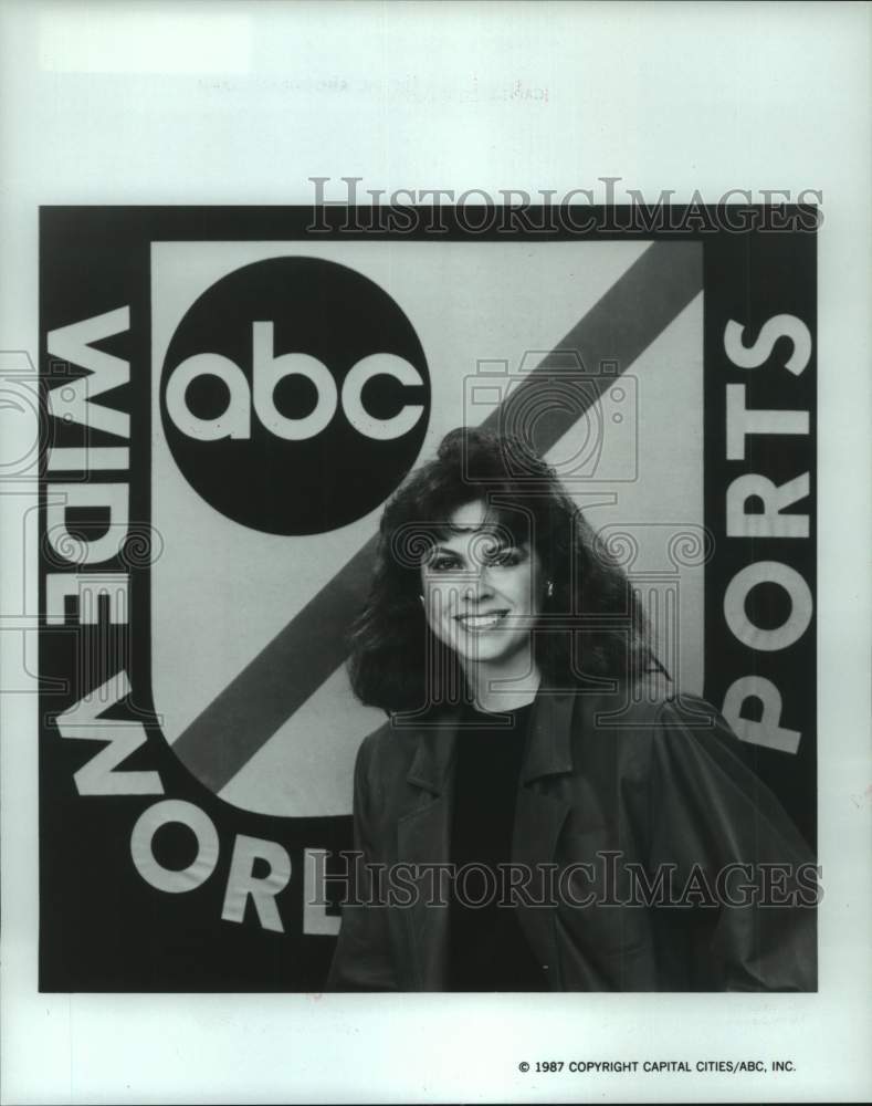 1987 Press Photo Becky Dixon on &quot;ABC&#39;s Wide World of Sports&quot; - hcp39642- Historic Images