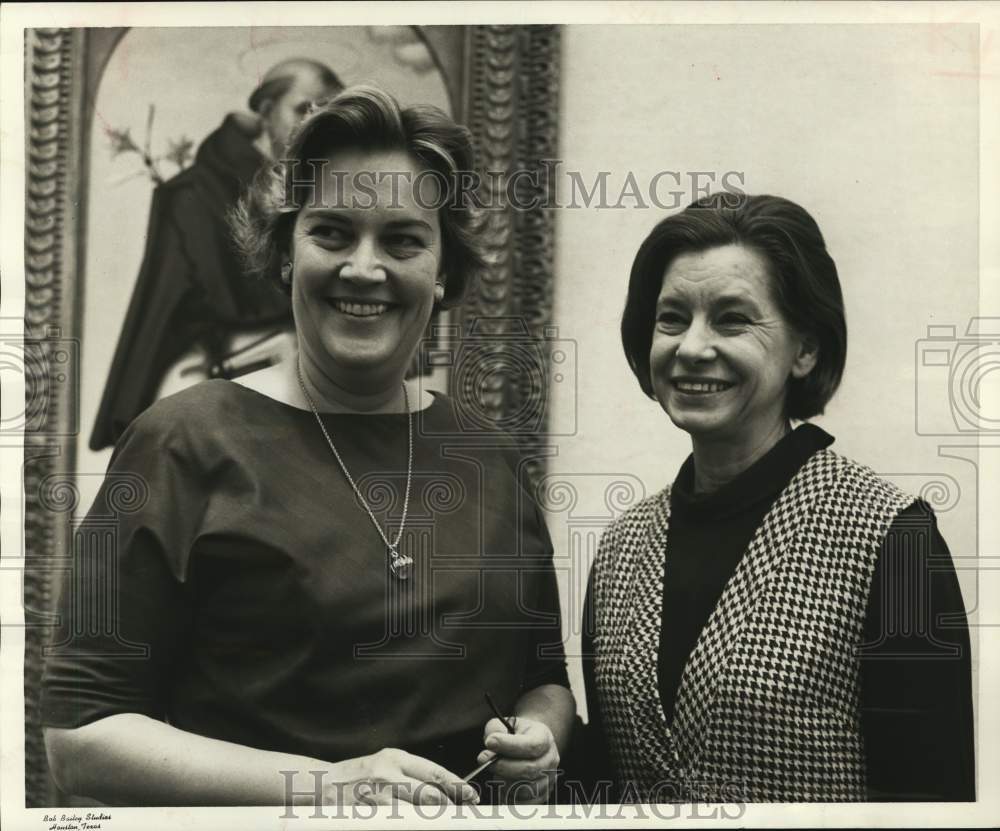 1965 Press Photo Mrs. C. Pharr Duson Jr., Mrs. John Crowell at Museum kick-off.- Historic Images