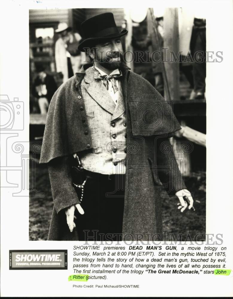 1997 Press Photo Actor John Ritter starring in Dead Man&#39;s Gun on Showtime.- Historic Images