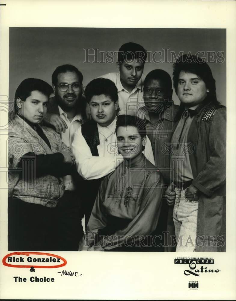 1990 Press Photo Musicians Rick Gonzalez &amp; The Choice - hcp49138- Historic Images