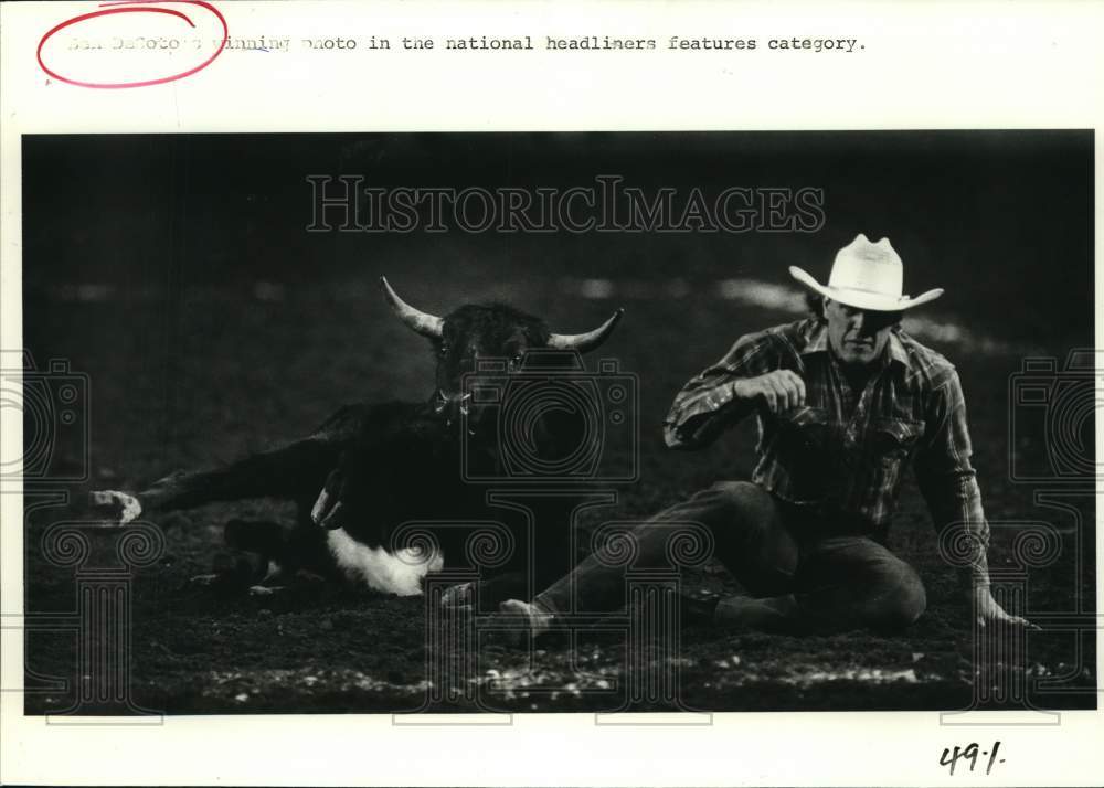 1986 Press Photo Winning photo in the national headliners features category.- Historic Images