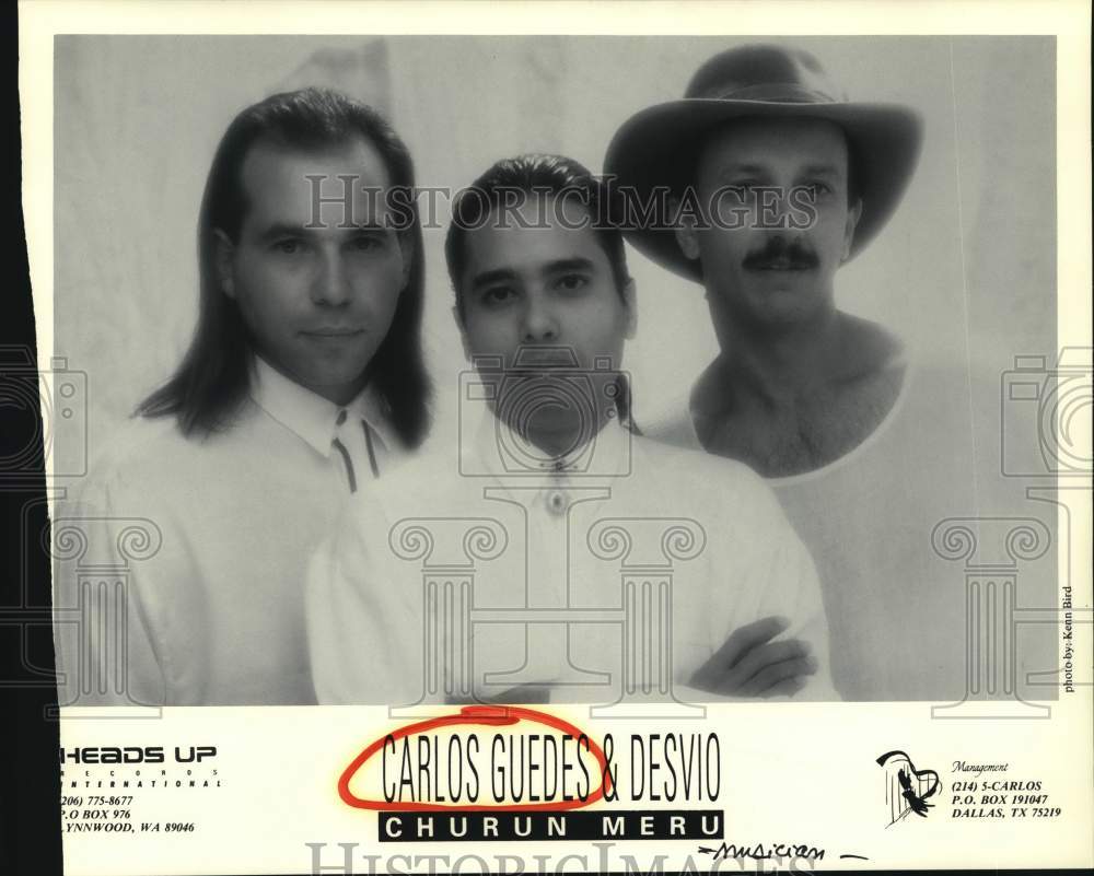 1990 Press Photo Musician Carlos Guedes & Desvio "Churun Meru" - hcp51601