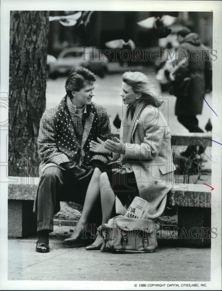 1986 Press Photo Tom Mason, Shelley Hack on "Our Kind of Town" - hcp52944