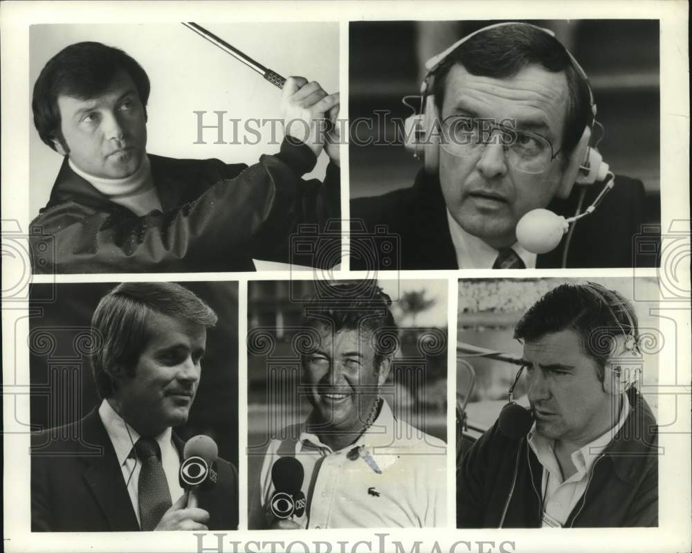 1982 Press Photo CBS Sports Commentators for Masters Golf Tournament - hcp54459- Historic Images