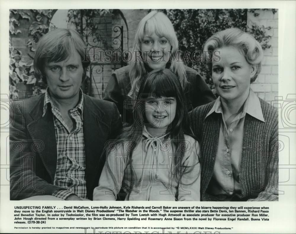 1981 Press Photo &quot;The Watcher in the Woods&quot; Cast Members - hcp55449- Historic Images