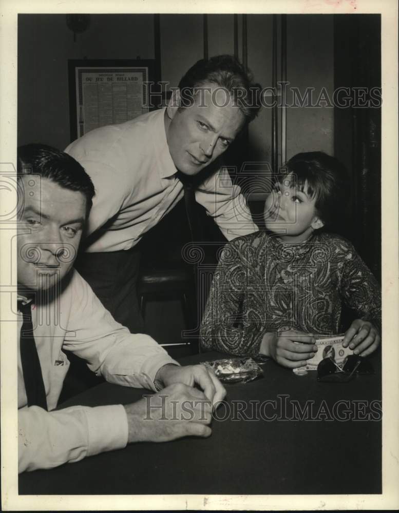 1963 Press Photo Barbara Harris, Jason Evers, Joe Finnigan on "Channing"