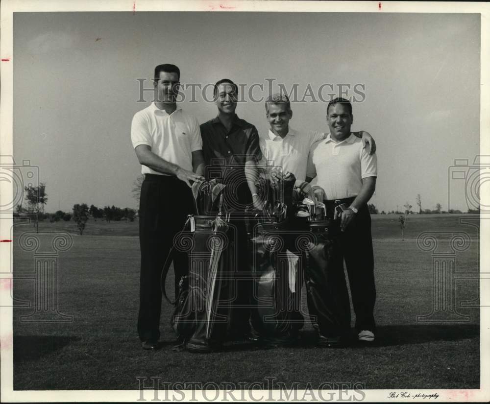 1963 Press Photo Multiple Sclerosis Celebrity Best Ball Golf Tournament Players- Historic Images