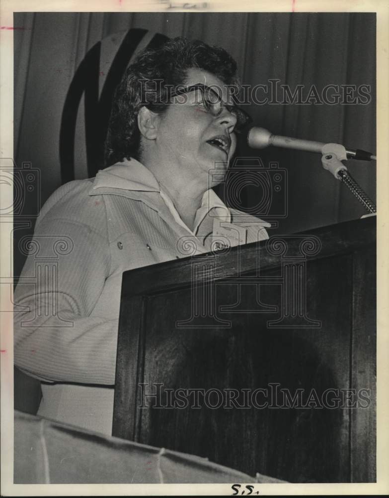 1974 Press Photo Wilma Scott Heide, President of National Organization for Women