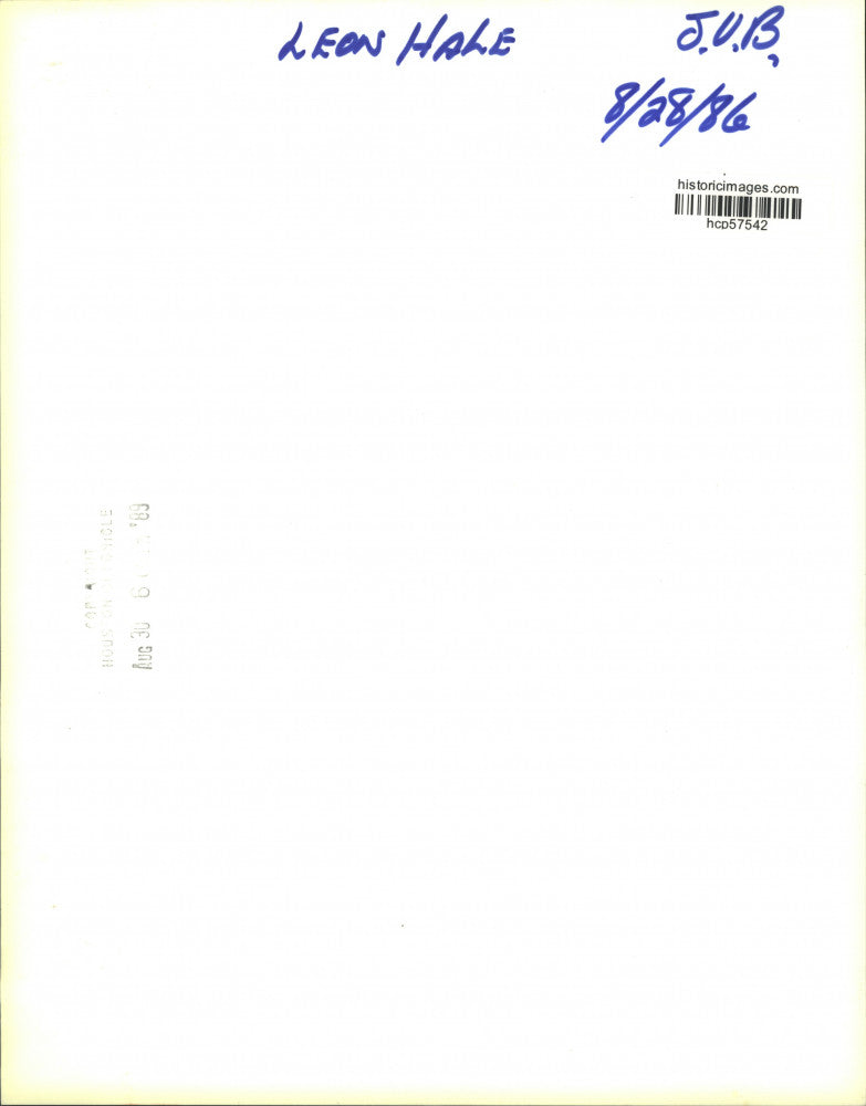 1986 Press Photo Leon Hale, Houston Chronicle Columnist - hcp57542