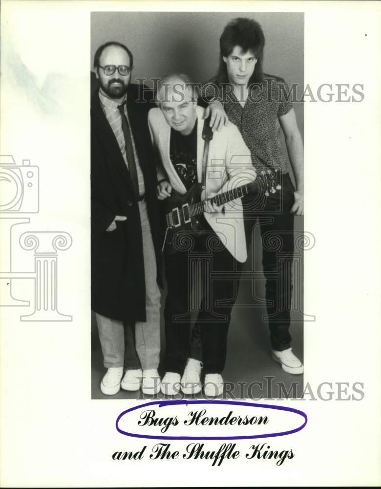 1988 Press Photo Music Group Bugs Henderson and the Shuffle Kings - hcp58195- Historic Images