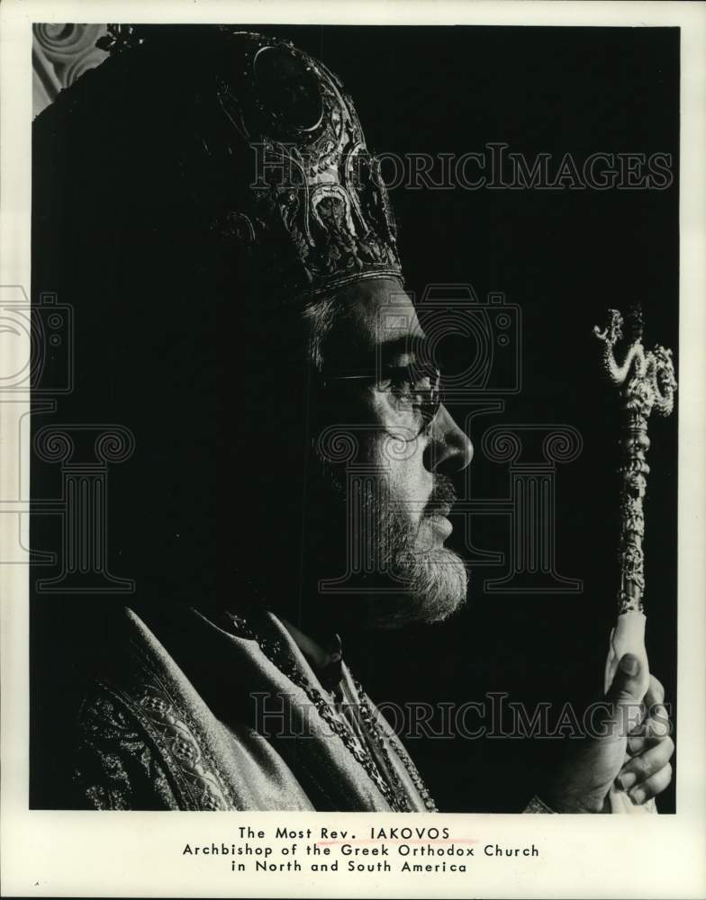 1964 Press Photo Most Reverend Iakovos, Archbishop of the Greek Orthodox Church- Historic Images