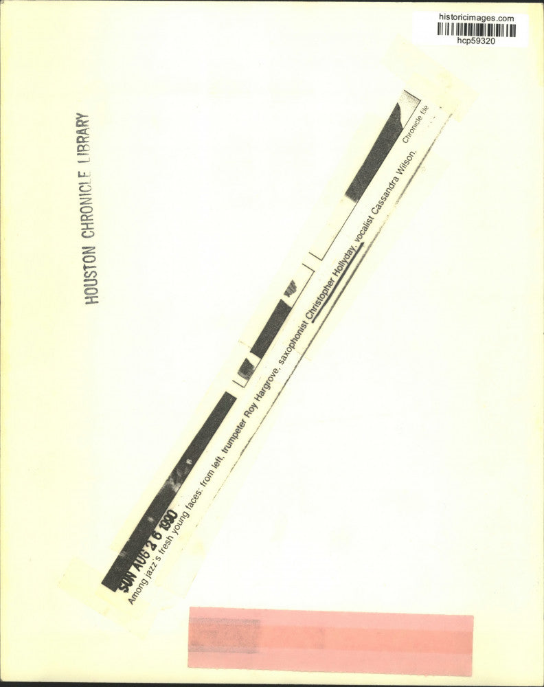 1990 Press Photo Saxophonist Christopher Hollyday - hcp59320