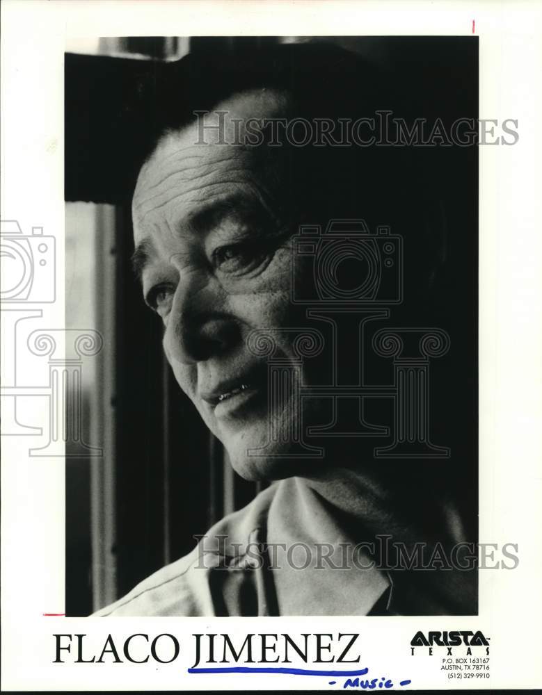 1996 Press Photo Musician/entertainer Flaco Jimenez. - hcp60697- Historic Images