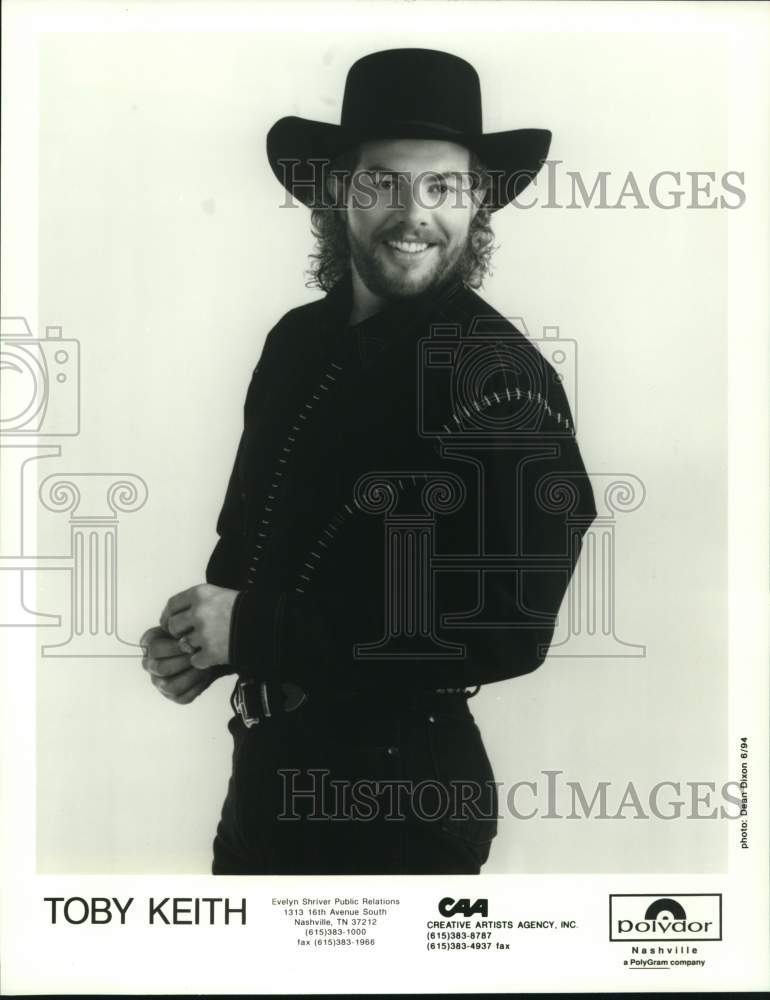 1994 Press Photo Singer Toby Keith - hcp63546