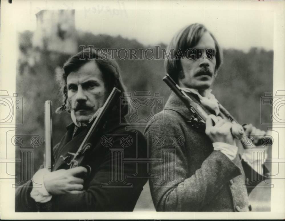 Press Photo Actor Harvey Keitel with Keith Carradine - hcp64067
