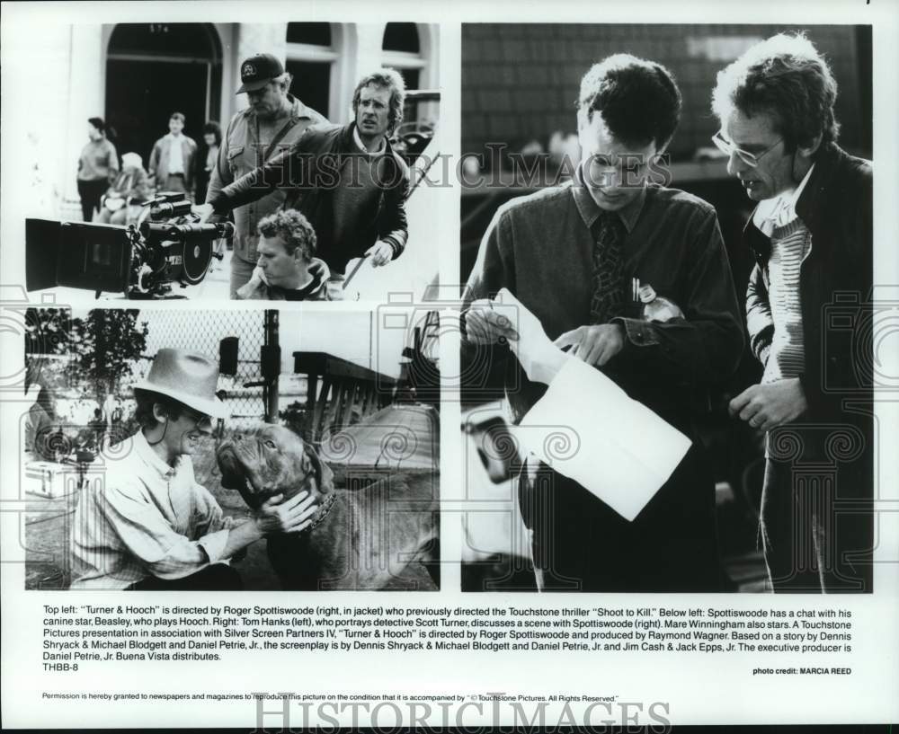 Press Photo Scenes from "Turner & Hooch" Movie Set - hcp64609