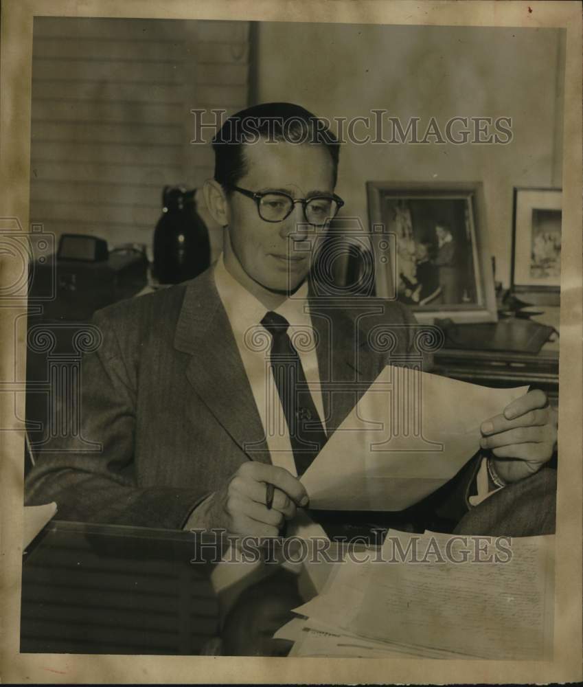 1956 Press Photo Alwyn P. King, Houston-Independent Oilman - hcp66677