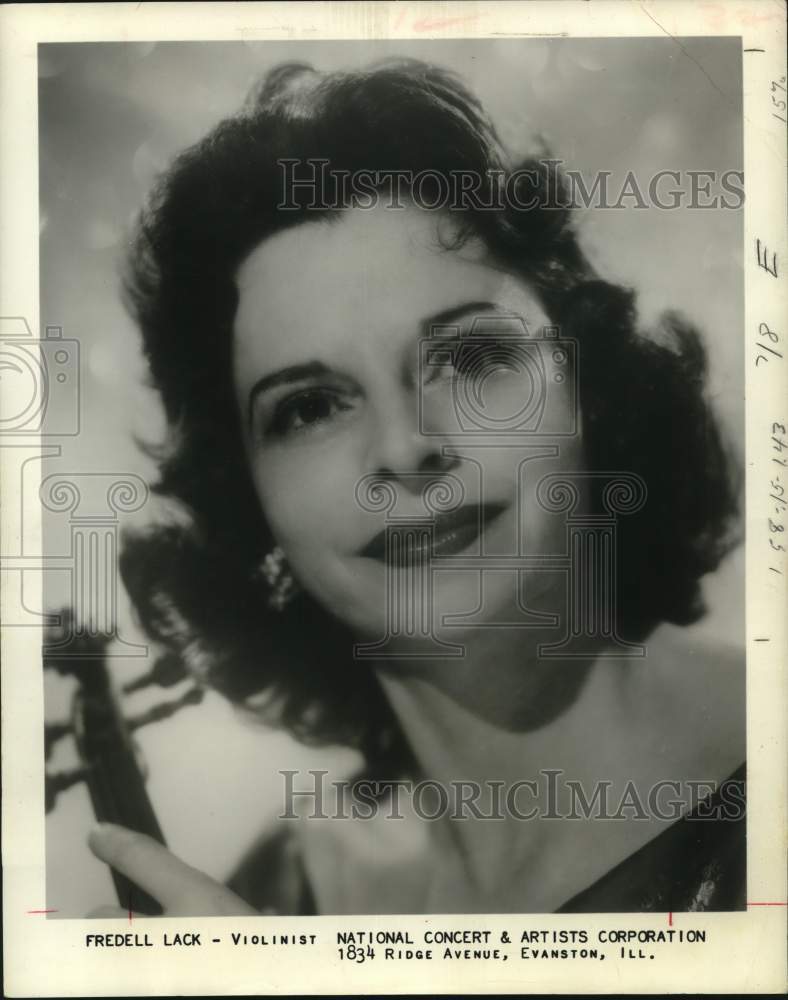 1965 Press Photo Violinist Fredell Lack - hcp66880