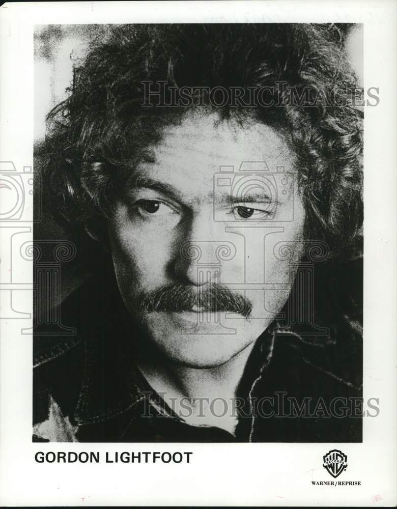 1978 Press Photo Singer Gordon Lightfoot - hcp68762- Historic Images