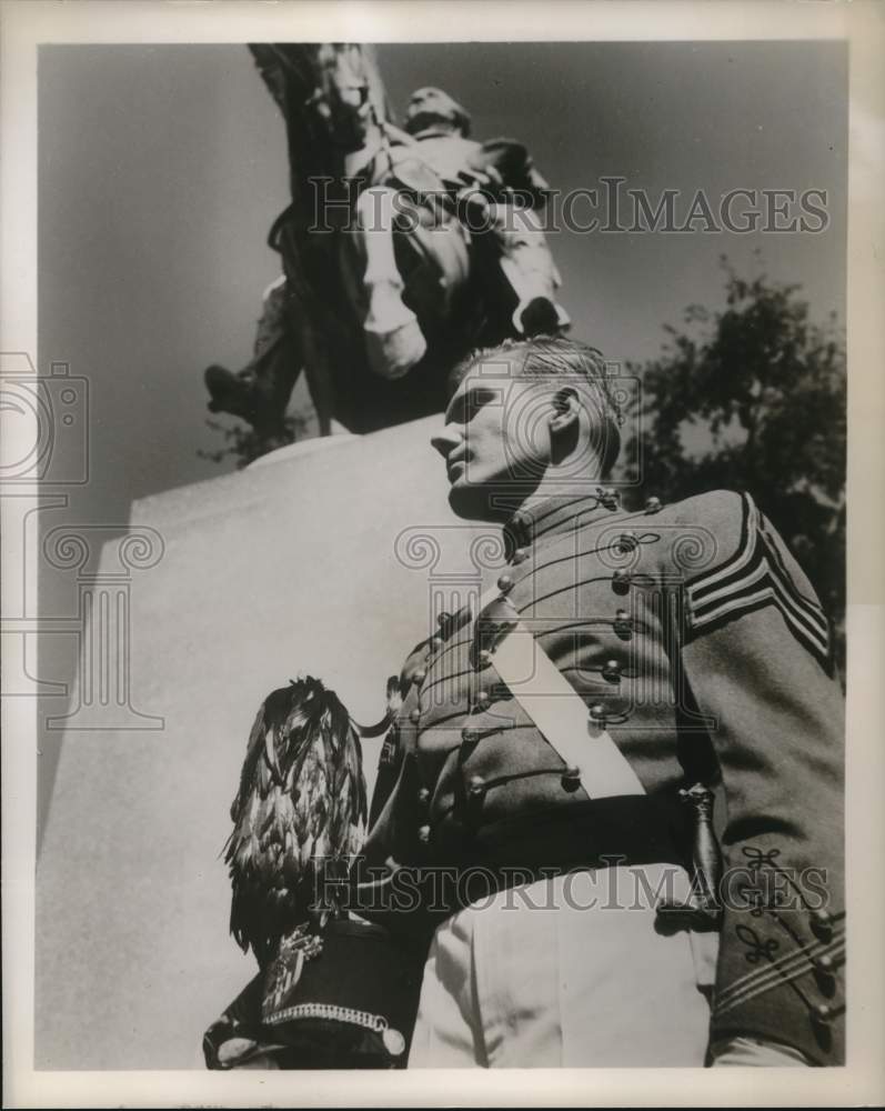 Press Photo Actor Donald May, Host of &quot;West Point&quot; Series - hcp71470- Historic Images