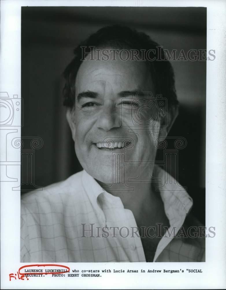1987 Press Photo Laurence Luckinbill in "Social Security" - hcp72609