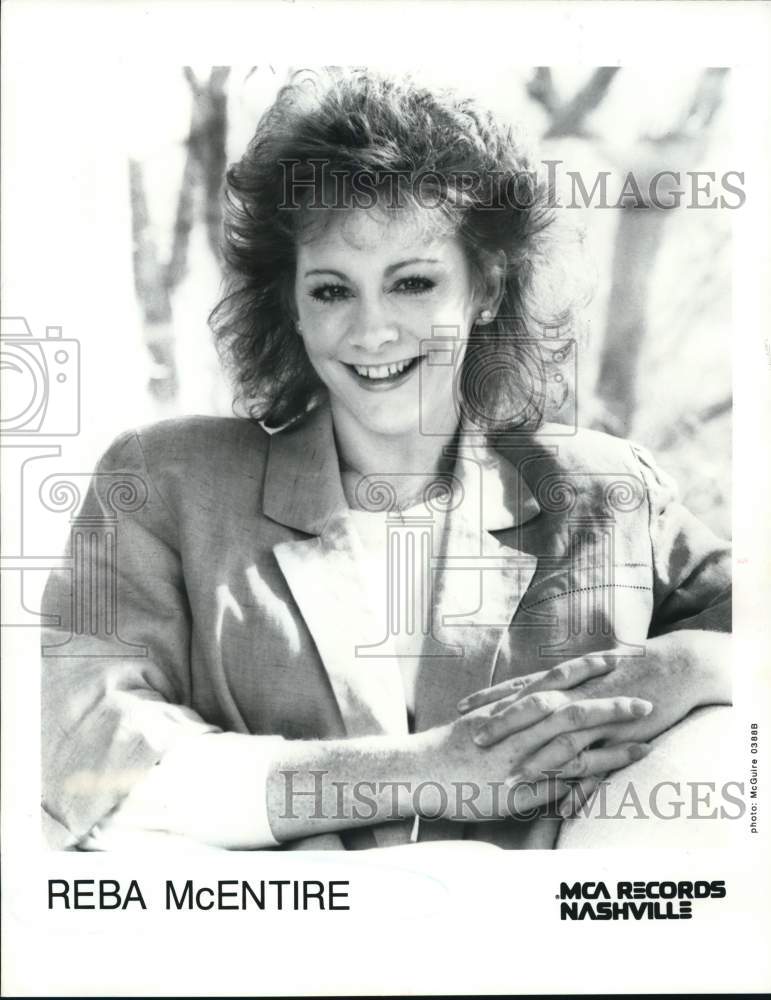 1988 Press Photo Singer Reba McEntire - hcp72757- Historic Images