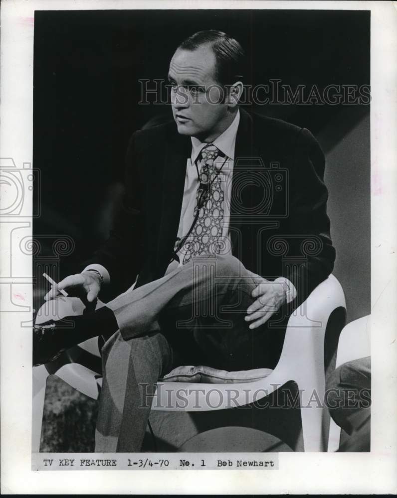 1970 Press Photo Comedian Bob Newhart - hcp74244