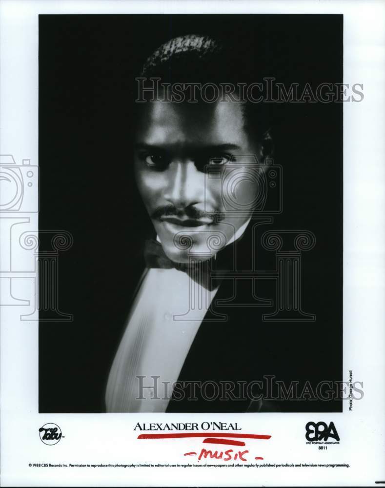 1988 Press Photo Entertainer Alexander O'Neal. - hcp74613