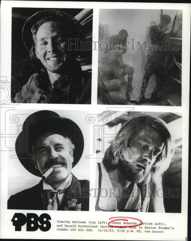 1983 Press Photo Dalton Trumbo's "Johnny Got His Gun" Cast Members - hcp76794
